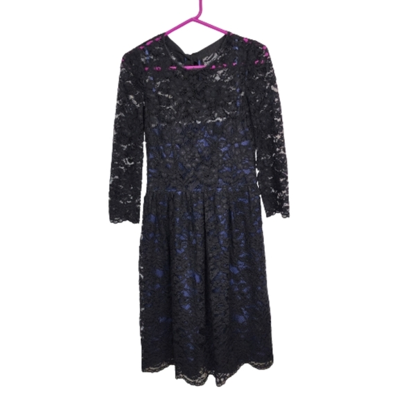 Boden | Dresses | Boden Navy Blue Lace Overlay Cocktail Dress Size 6l |  Poshmark